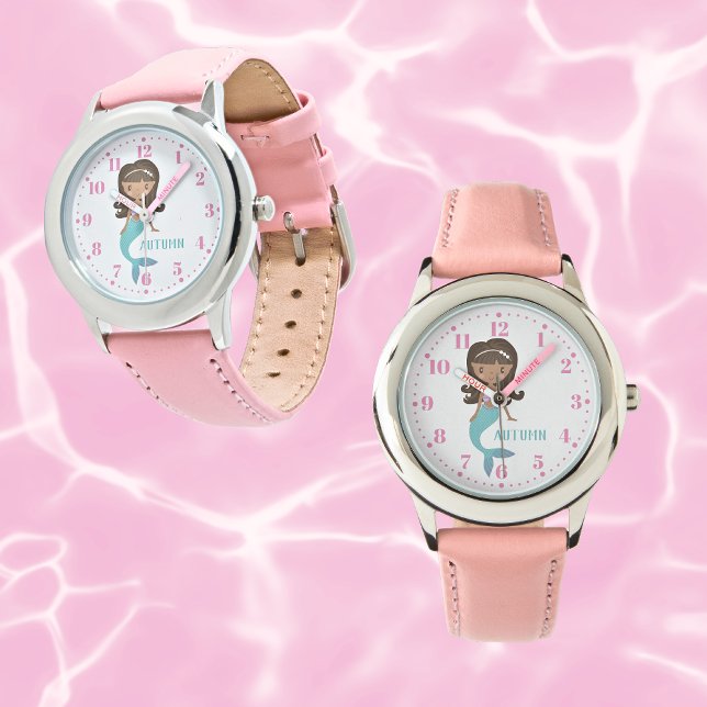 Mermaid Personalised Custom Kid's Watch (Creator Uploaded)