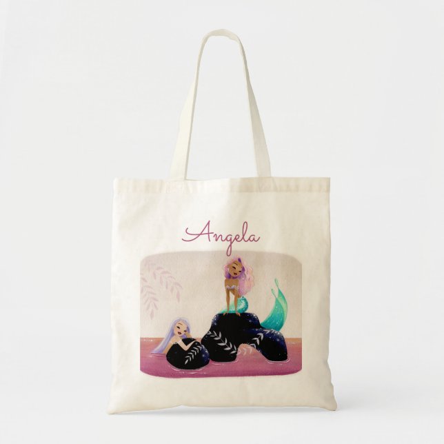Mermaid Personalised Tote Bag (Front)
