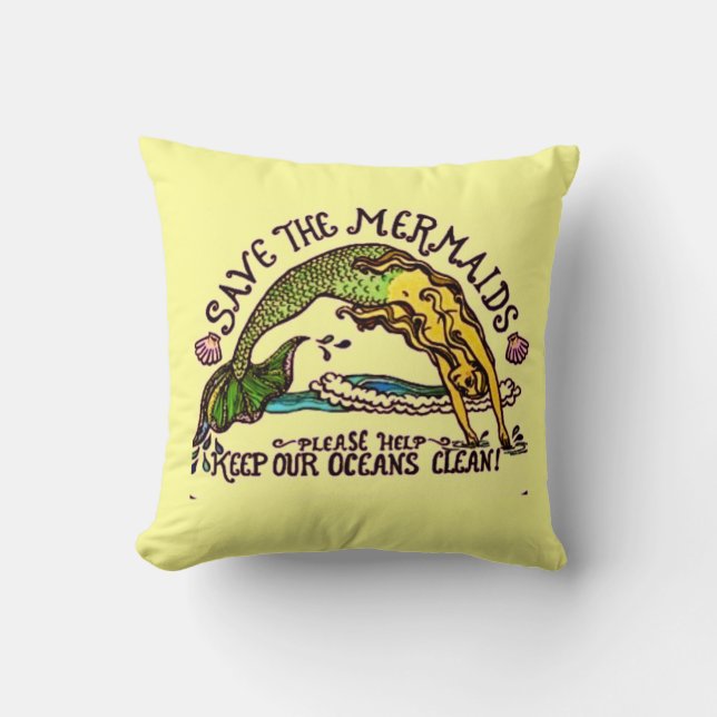 mermaid pillow (Front)