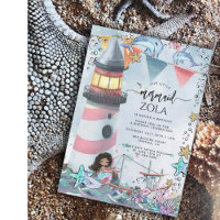 Mermaid Pink Blue Birthday Party