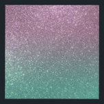 Mermaid Pink Green Sparkly Glitter Ombre Faux Canvas Print<br><div class="desc">This elegant and chic print is perfect for the trendy girly girl. It depicts a faux printed sparkly mermaid pink and green glitter ombre gradient. It's girly, pretty, glamourous, cute, and cool. ***IMPORTANT DESIGN NOTE: For any custom design request such as matching product requests, colour changes, placement changes, or any...</div>