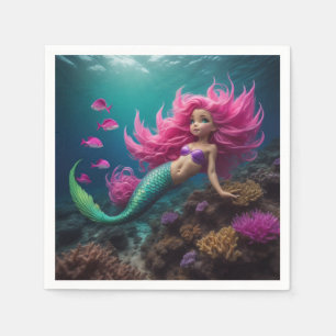 Mermaid Pink Napkin