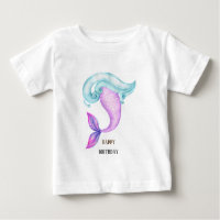 Mermaid pink purple blue birthday party