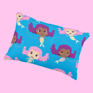 Mermaid Pink Purple Blue Pattern Decorative Cushion