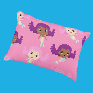 Mermaid Pink Purple Pattern Decorative Cushion