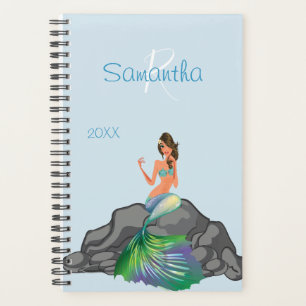 Mermaid Planner Trendy Yearly Organiser Monogram
