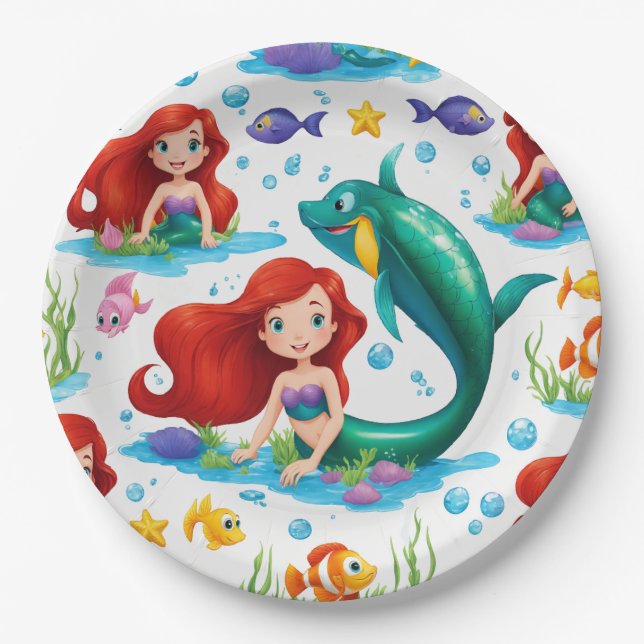 Mermaid plate (Front)