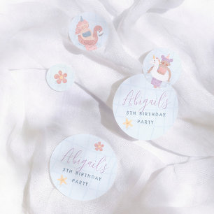 Mermaid Pool Party Girl Birthday Party Confetti