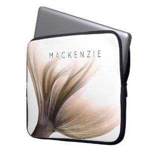 Mermaid Posh Tail   Dusty Terracotta Peach Custom Laptop Sleeve