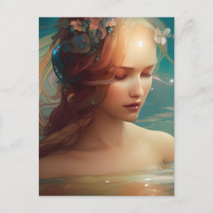 Mermaid postcard
