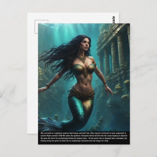 Mermaid Postcard (Front/Back)