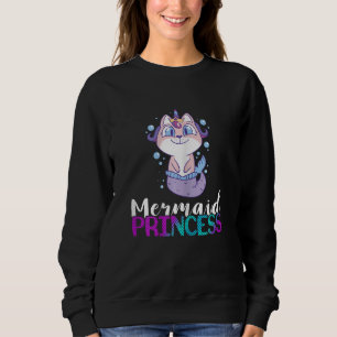 Mermaid Princess Clamshell Aquatic Unicorn Magical Sweatshirt