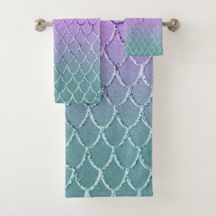 Mermaid Princess Scales 4a Bath Towel Set
