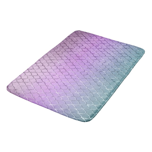 Mermaid Princess Scales 6 Bath Mat (Angled)