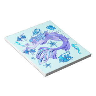 Mermaid Purple Fairy Creature Notepad