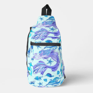 Mermaid Purple Fairy Creature Sling Bag