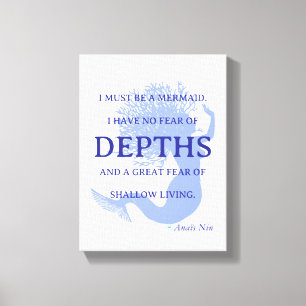Mermaid Quote Canvas Print