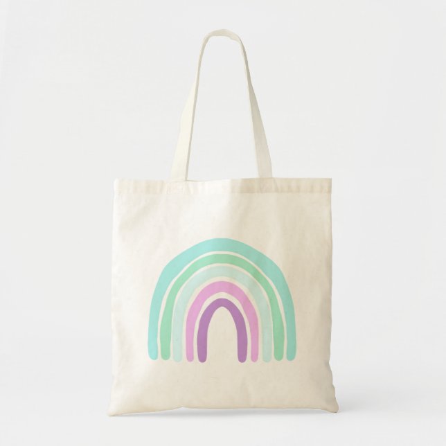 Mermaid Rainbow Tote Bag (Front)