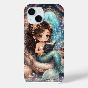 Mermaid reading underwear iPhone 15 case