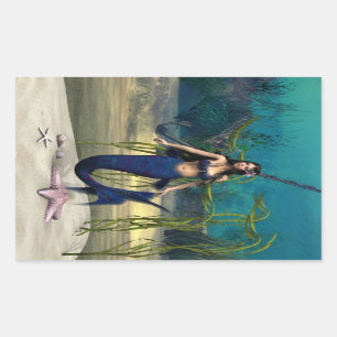Mermaid Rectangular Sticker