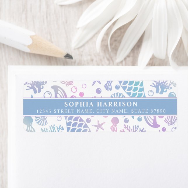 Mermaid Return Address Labels (Insitu)
