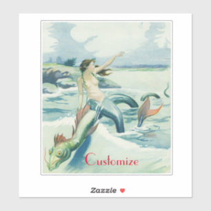 Mermaid Riding Sea Serpent Thunder_Cove