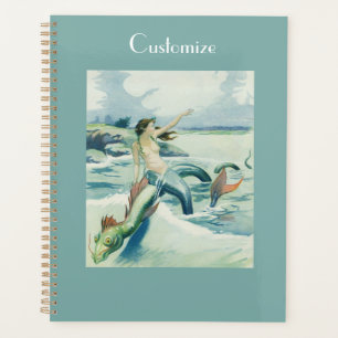 Mermaid Riding Sea Serpent Thunder_Cove  Planner
