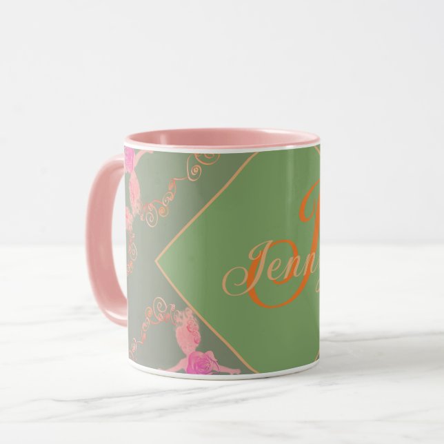 Mermaid Romantic Rose Mug (Front Left)
