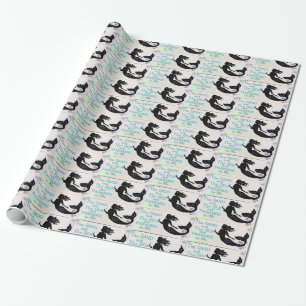 mermaid sand and sea wrapping paper