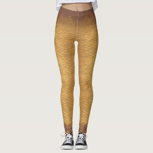 Mermaid scale blended waist Leggings Aspen sands 2