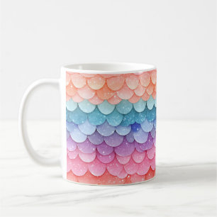 Mermaid Scale Colourful Pattern Coffee Mug