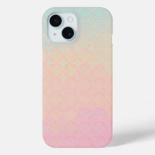 Mermaid Scale Gradient Geometric Pattern iPhone 15 Case