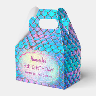 mermaid scale kids Birthday Favour Box