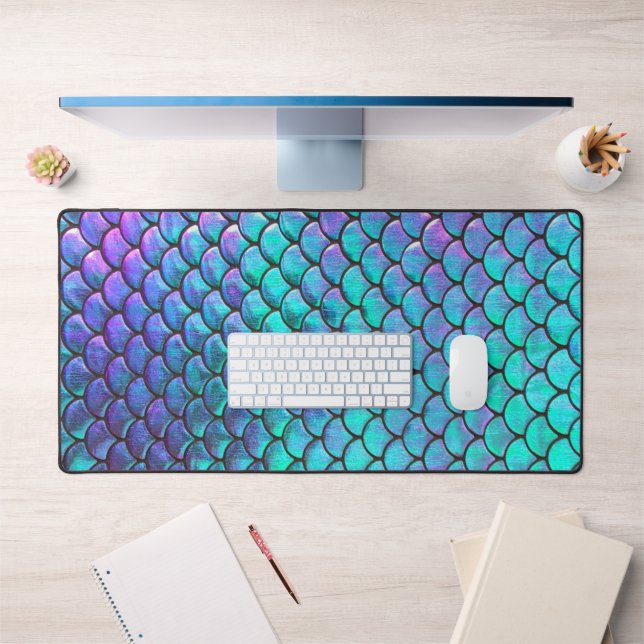 mermaid scale pattern desk mat (Office 1)