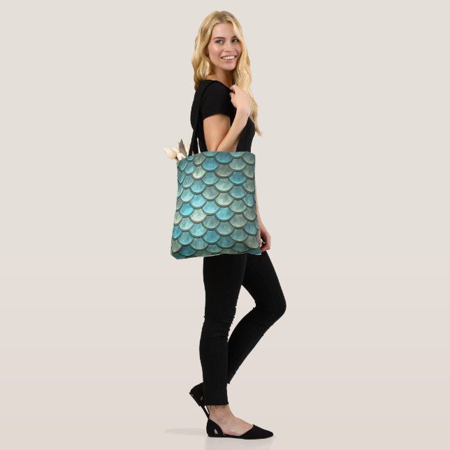 Mermaid Scale Tote Bag (On Model)