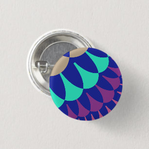 Mermaid Scales 3 Cm Round Badge