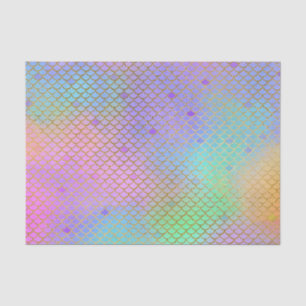 Mermaid Scales Birthday Party Gold Pastel Tissue Paper