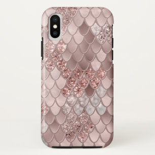 Mermaid Scales Glam #5 (Faux Glitter) #decor #art  iPhone X Case