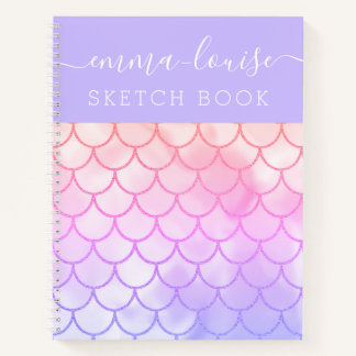 Mermaid Scales Glitter Sketch Book