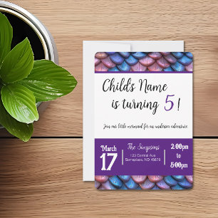 Mermaid Scales Invitation