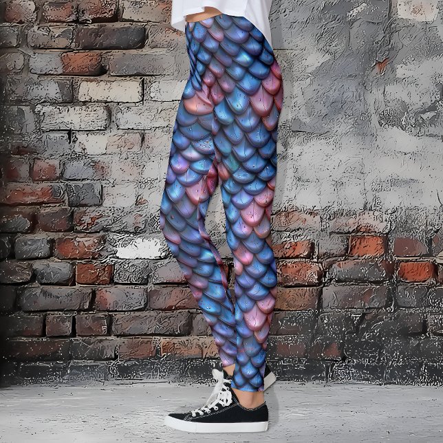Mermaid Scales Leggings (Irridescent Mermaid Scale Leggings)