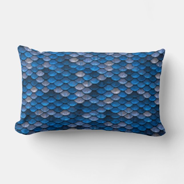 Mermaid Scales Lumbar Cushion (Front)