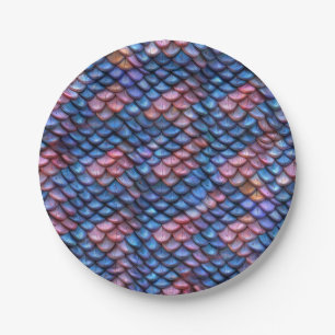 Mermaid Scales Paper Plate