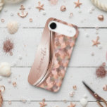 Mermaid Scales Rose Gold Handwritten Name Metal<br><div class="desc">This design is also available on other phone models. Choose Device Type to see other iPhone, Samsung Galaxy or Google cases. Some styles may be changed by selecting Style if that is an option. This design may be personalised in the area provided by changing the photo and/or text. Or it...</div>