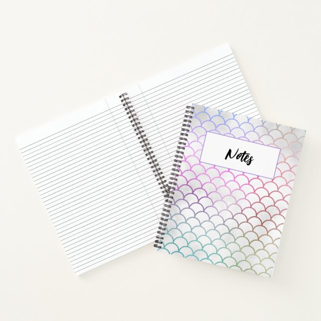 Mermaid Scales School Notebook (Inside)