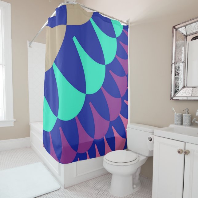 Mermaid Scales Shower Curtain (In Situ)