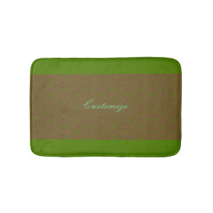 mermaid scales Thunder_Cove green Bath Mat
