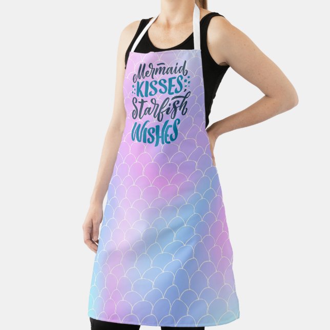Mermaid Scales with Quote Apron (Insitu)