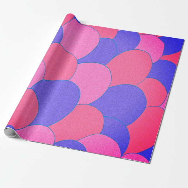 Mermaid Scales Wrapping Paper (Unrolled)