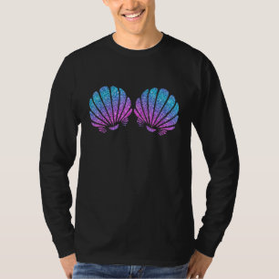 Mermaid Sea Shell Bra Costume Halloween Tie Dye Me T-Shirt